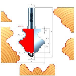 Freud Multi Profile Router Bit